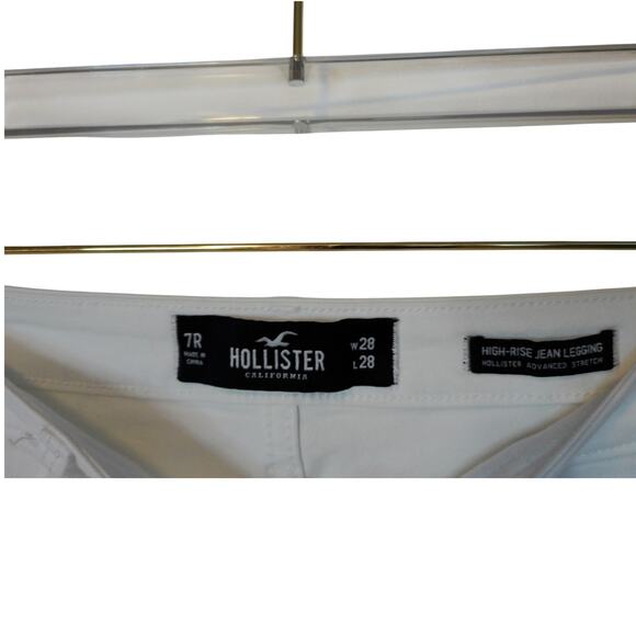 Hollister High Rise Jean White 7R 28/28 - Picture 4 of 4